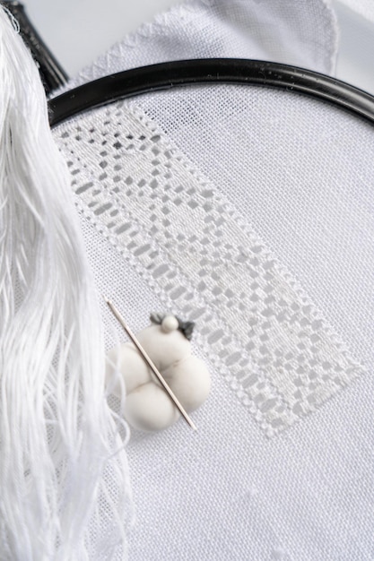 Detaliu testimoniale broderie